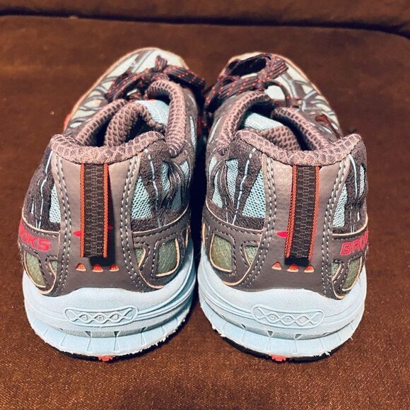 Very Good Brooks Trail Running Cascadia 6 7 Womens 10 US 42 EUR Blue Red grey - Picture 4 of 7
